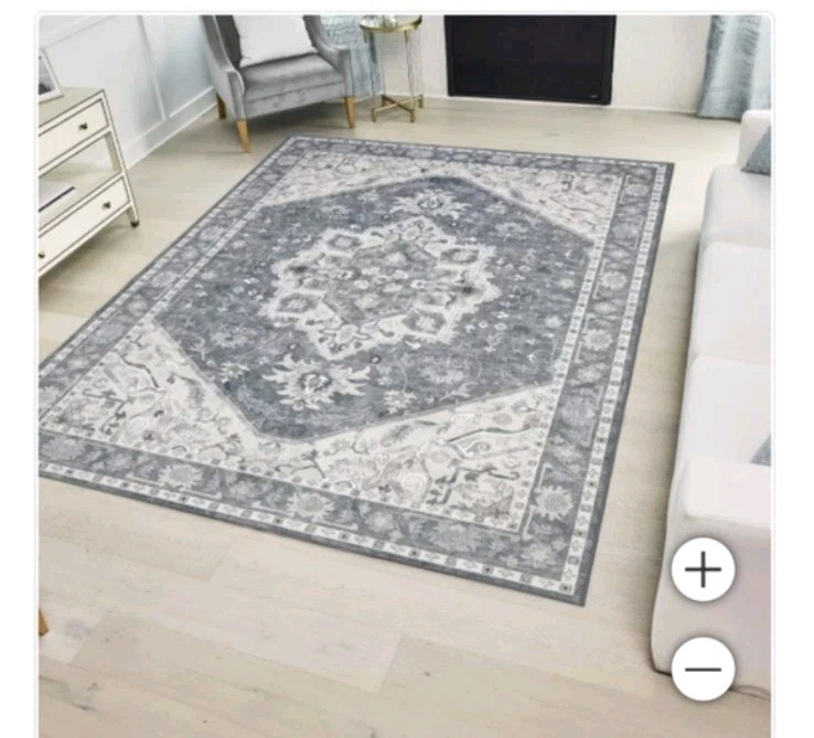 Wyatt & Ash Washable Indoor Area Rug, Darya Size 5’3″ x 7’5″
