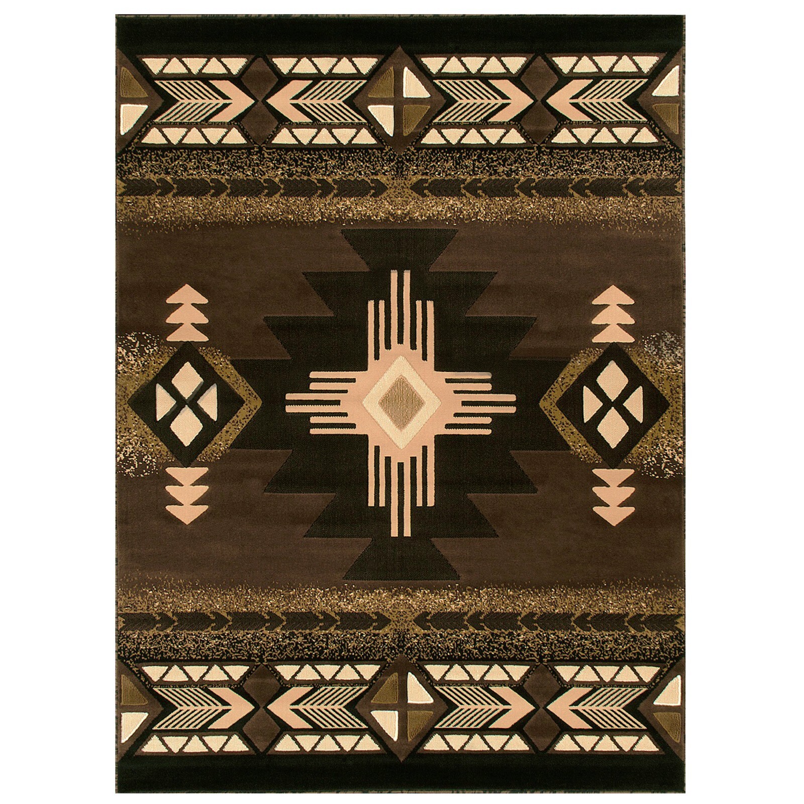YHSF South West Native American Area Rug Easy Clean – 5 Feet x 7 Feet