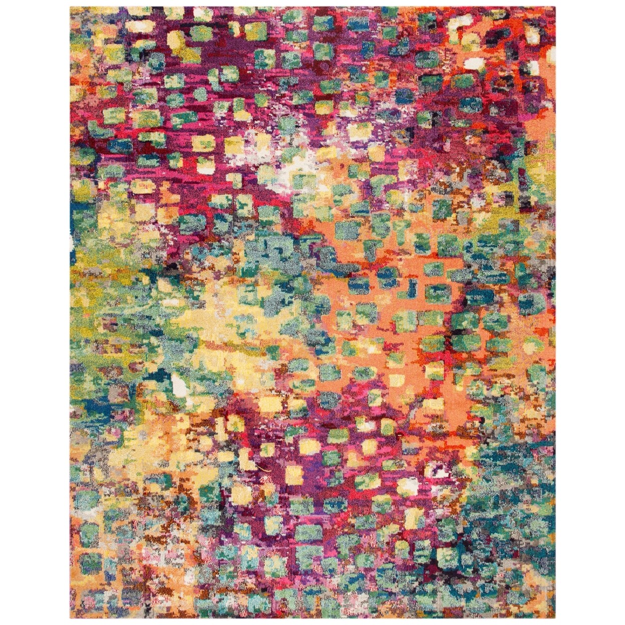 SAFAVIEH Madison Collection MAD425D Fuchsia / Gold Rug