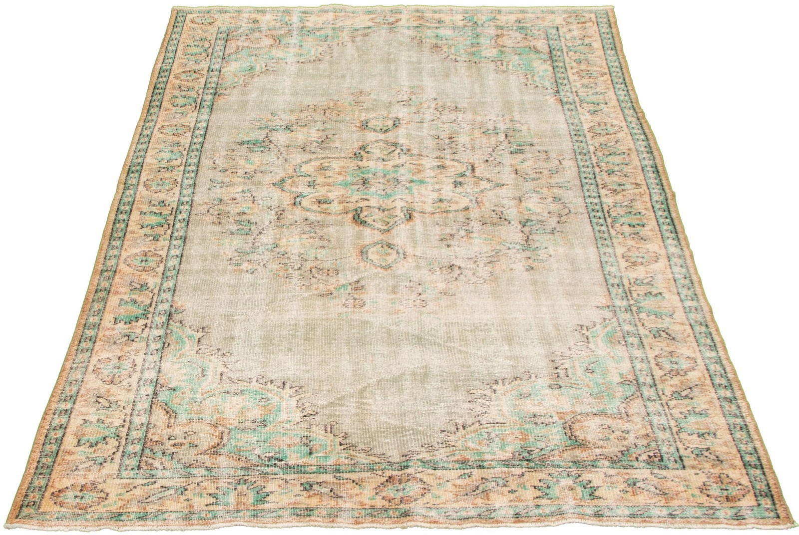 Traditional Vintage Hand-Knotted Area Rug 5’11” x 9’2″ Oriental Wool Carpet