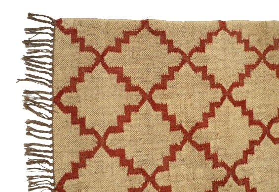Handmade Jute Rug Reversible Modern Kilim Carpet Living Room Bedroom Area Rug