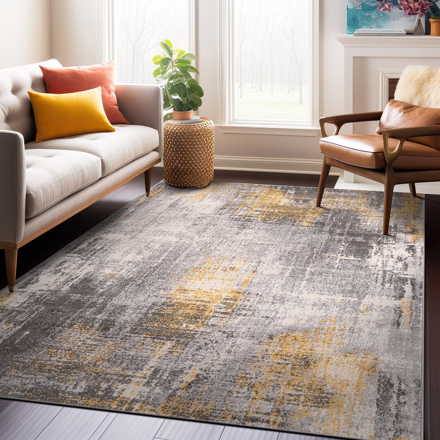 Rugshop Carpet Stores Dublin Modern Abstract Polypropylene Rugs for Sale 3X5