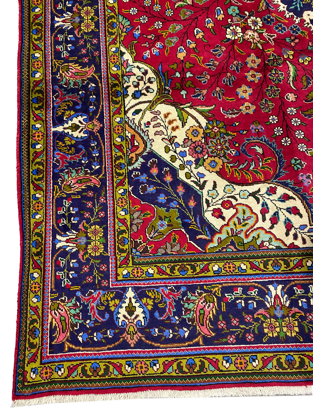 9.9 x 13 Pre-Owned Perrsian Wool Tabriiz Rug #F-6989