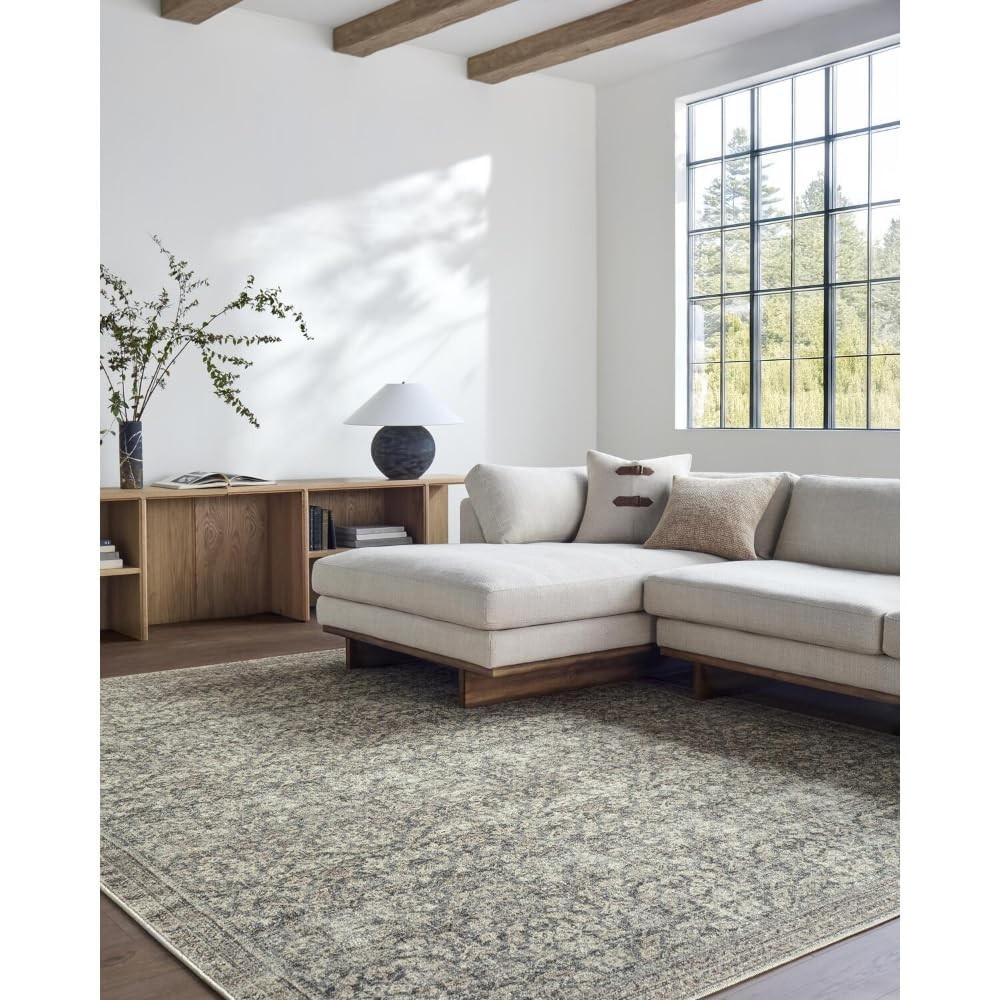Livabliss x Galey Alix Collins Avenue IV Vintage Damask Area Rug, 2’7″ x 7’3″…