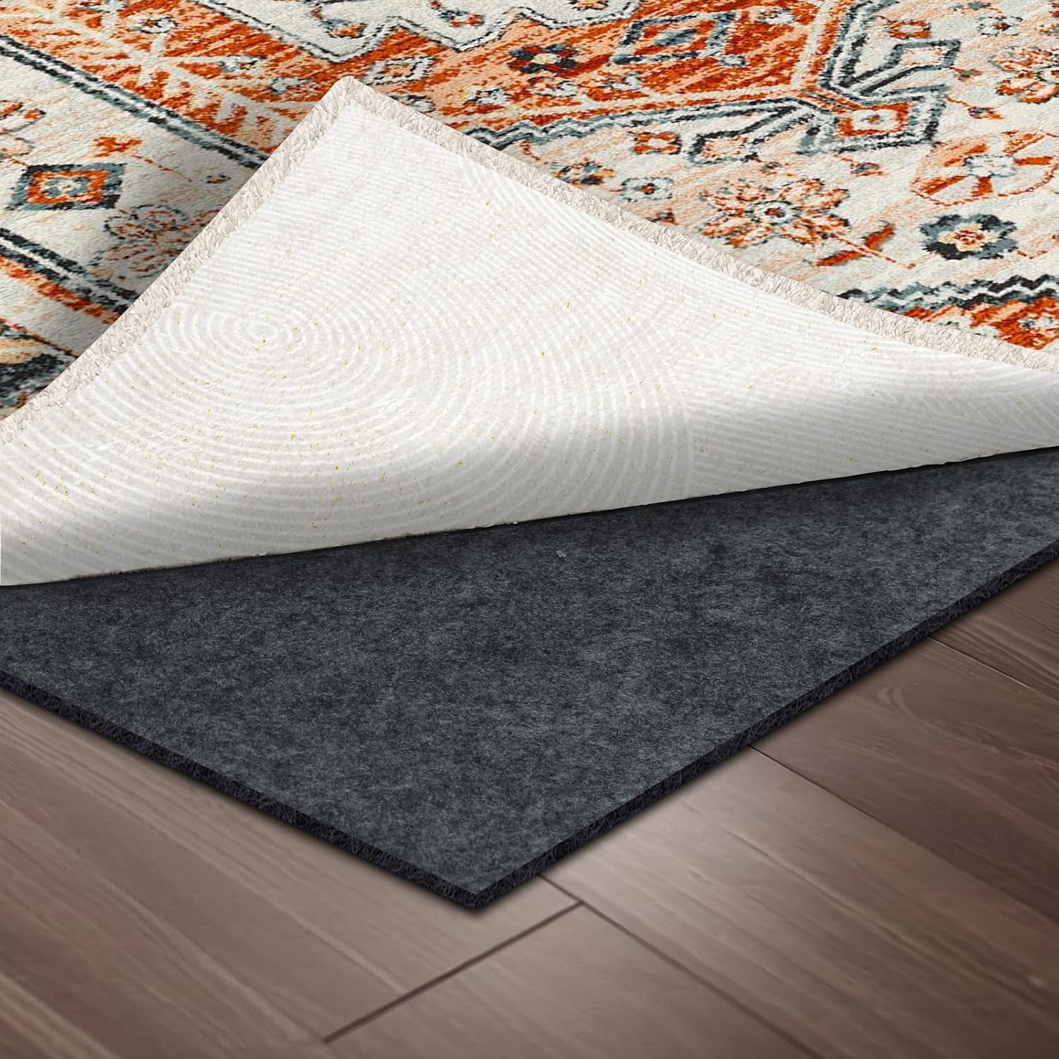 5×7 Ft Waterproof Non Slip Rug Pad Carpet Mat Floor Protection Cushion