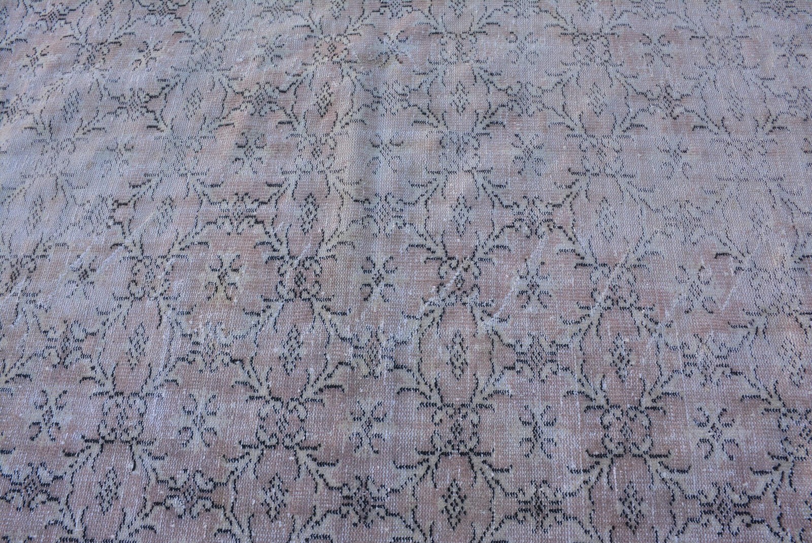 5,1×10,1 ft Rug, Vintage Turkish Rug, Gray Floral Rug