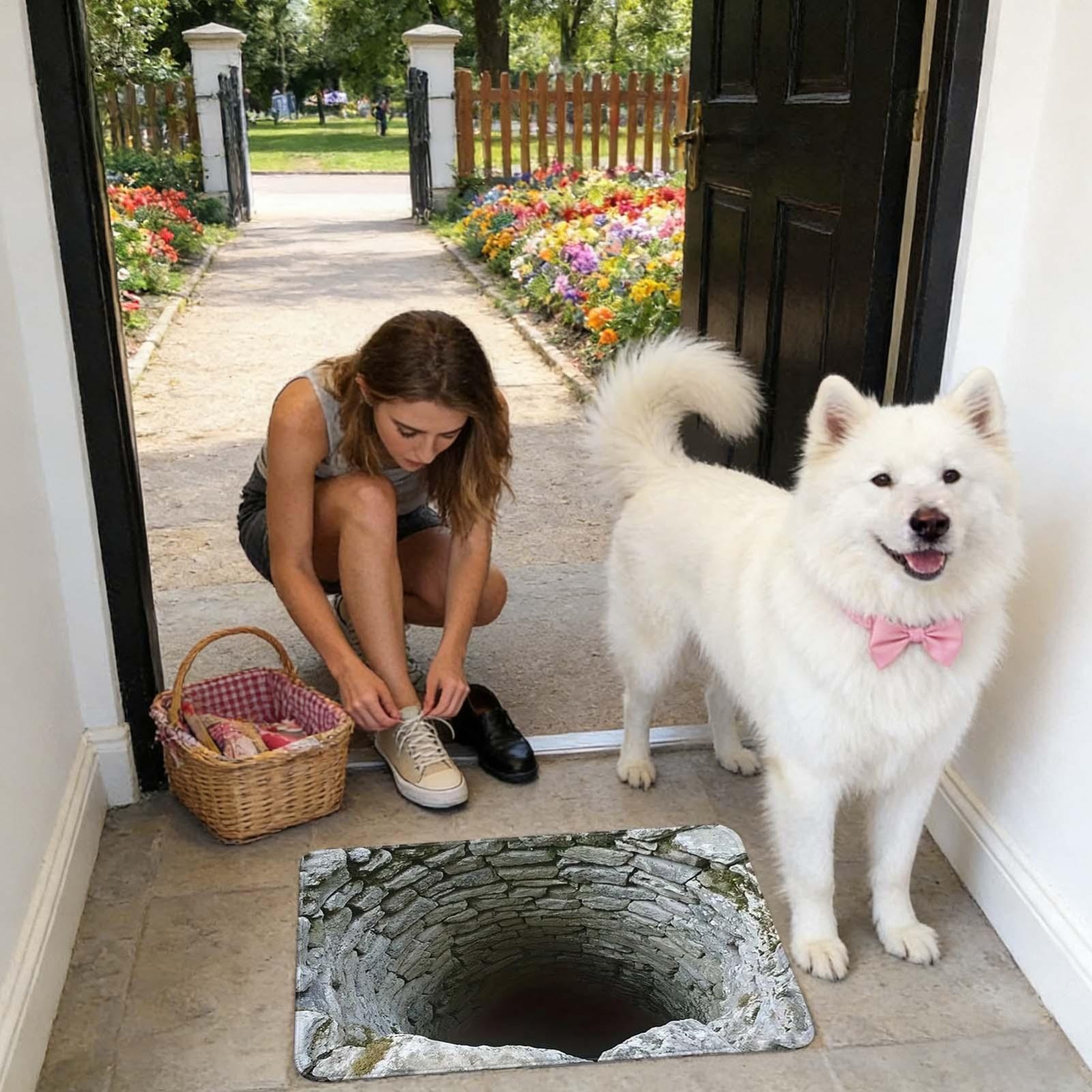 Muti-Design 3D Rugs Optical Illusion, Get Scared, Rug That Looks Like a Hole