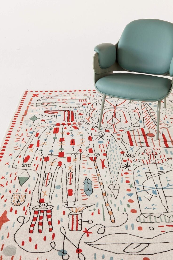 MODERN DESIGN HAND-TUFTED RUG 100% WOOL , PREMIUM QUALITY RUGS