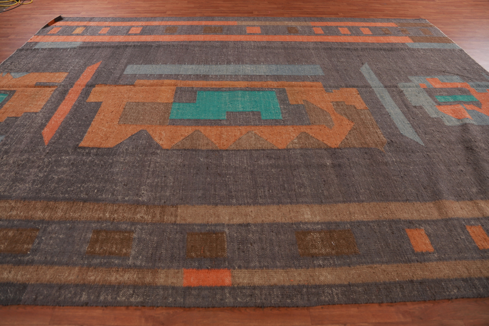 Flatweave Reversible Tribal Kilim Kelim Large Rugs Handwoven Turkish 11×14 ft