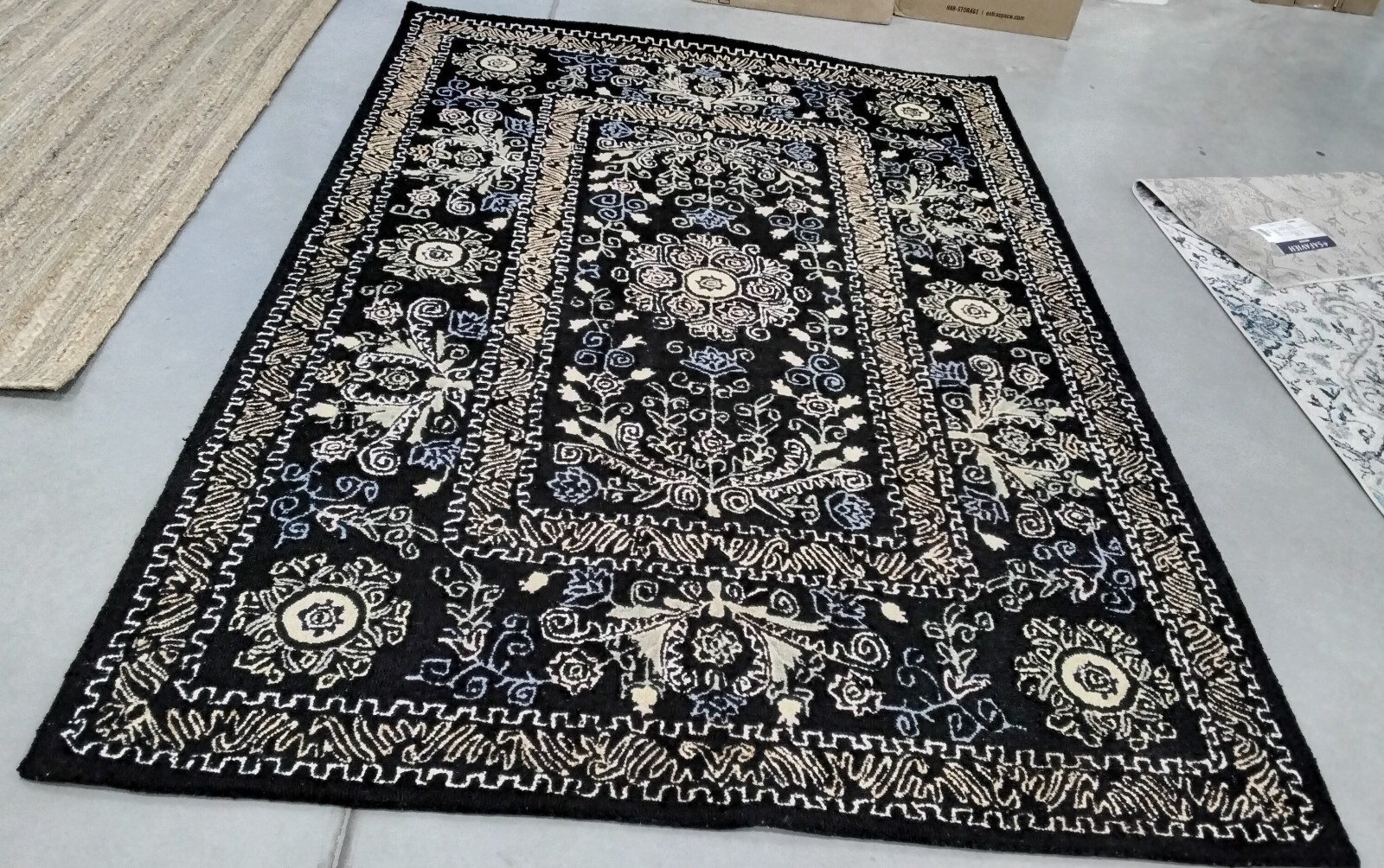 BLACK / GREEN 6′ X 9′ Back Stain Rug, Reduced Price 1172750162 MLP522Z-6