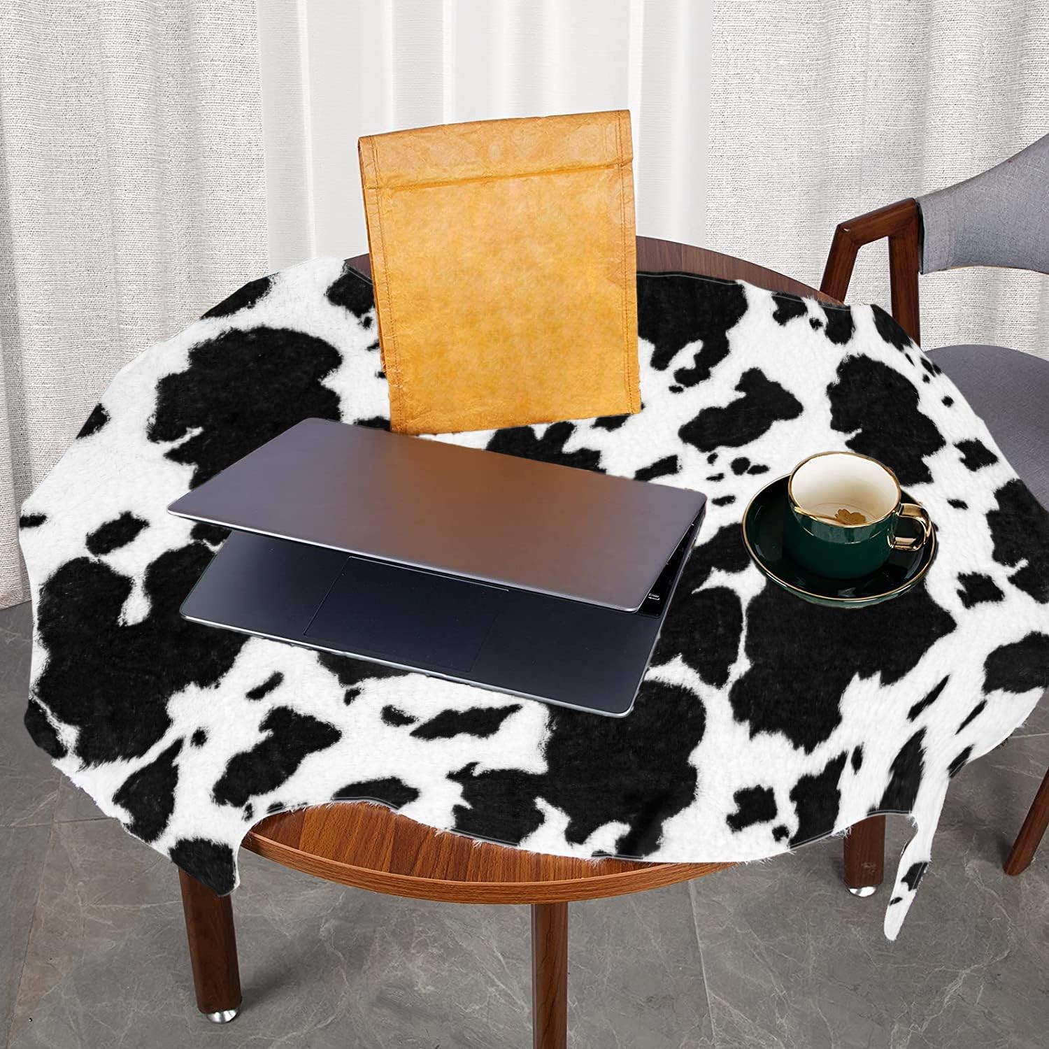 Faux Cowhide Rug, 3.6 x 2.4 ft 43.3 x 29.5 in, Cow Print, Western Decor