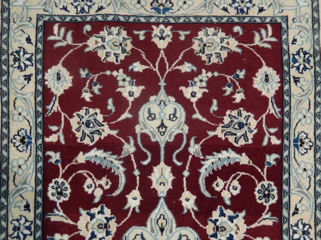 2.2 x 4.6 Perrsian Naain Rug Handmade Irran #PIX-23060