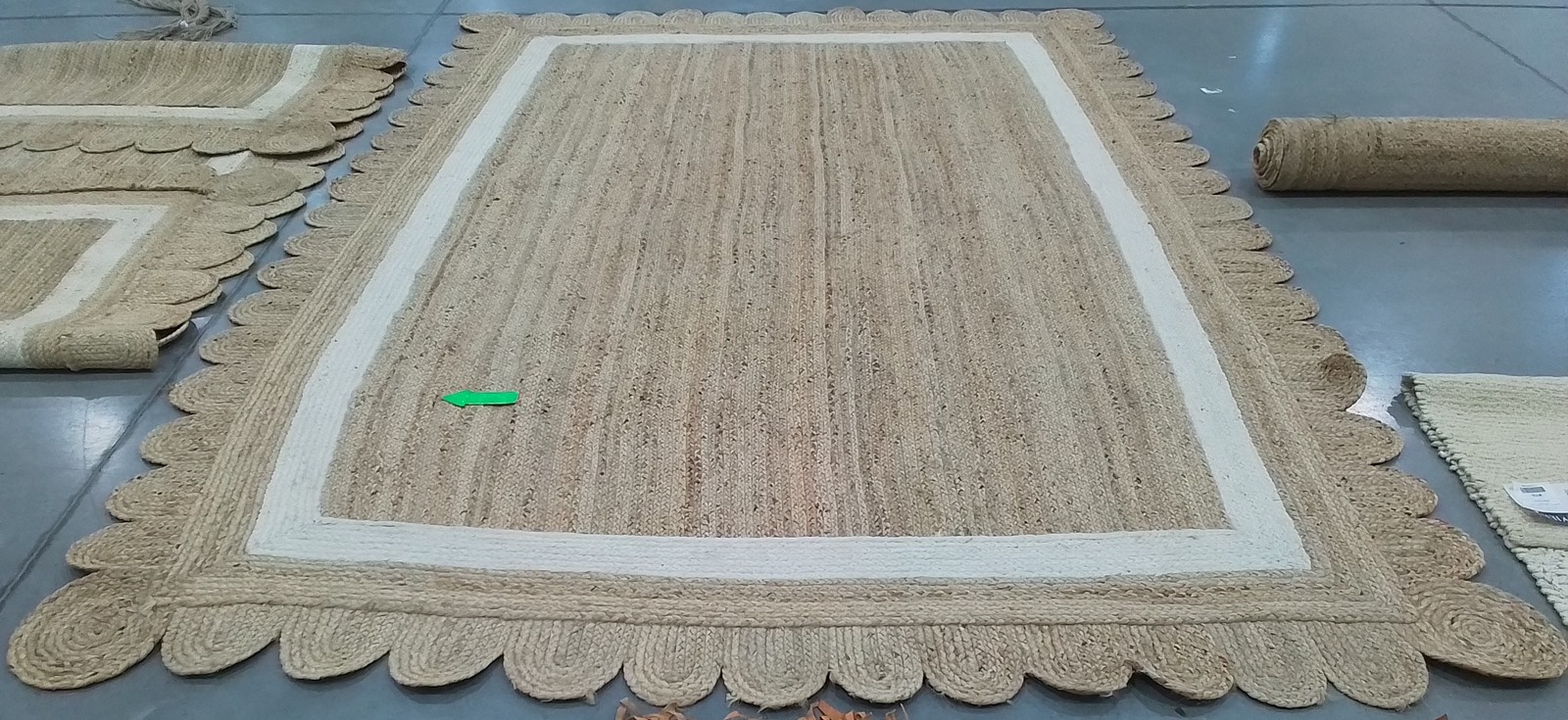 NATURAL IVORY 9′-0″ x 12′-0″ Broken Thread Rug Reduced Price 1172797439 NF896A-9