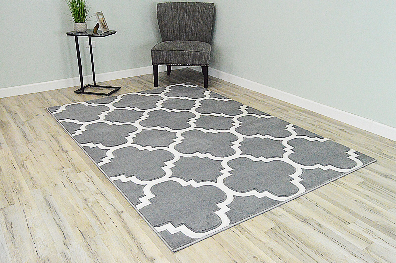 Premium Hand Carved Modern Contemporary Abstract Thick Pile Rug Design 4518