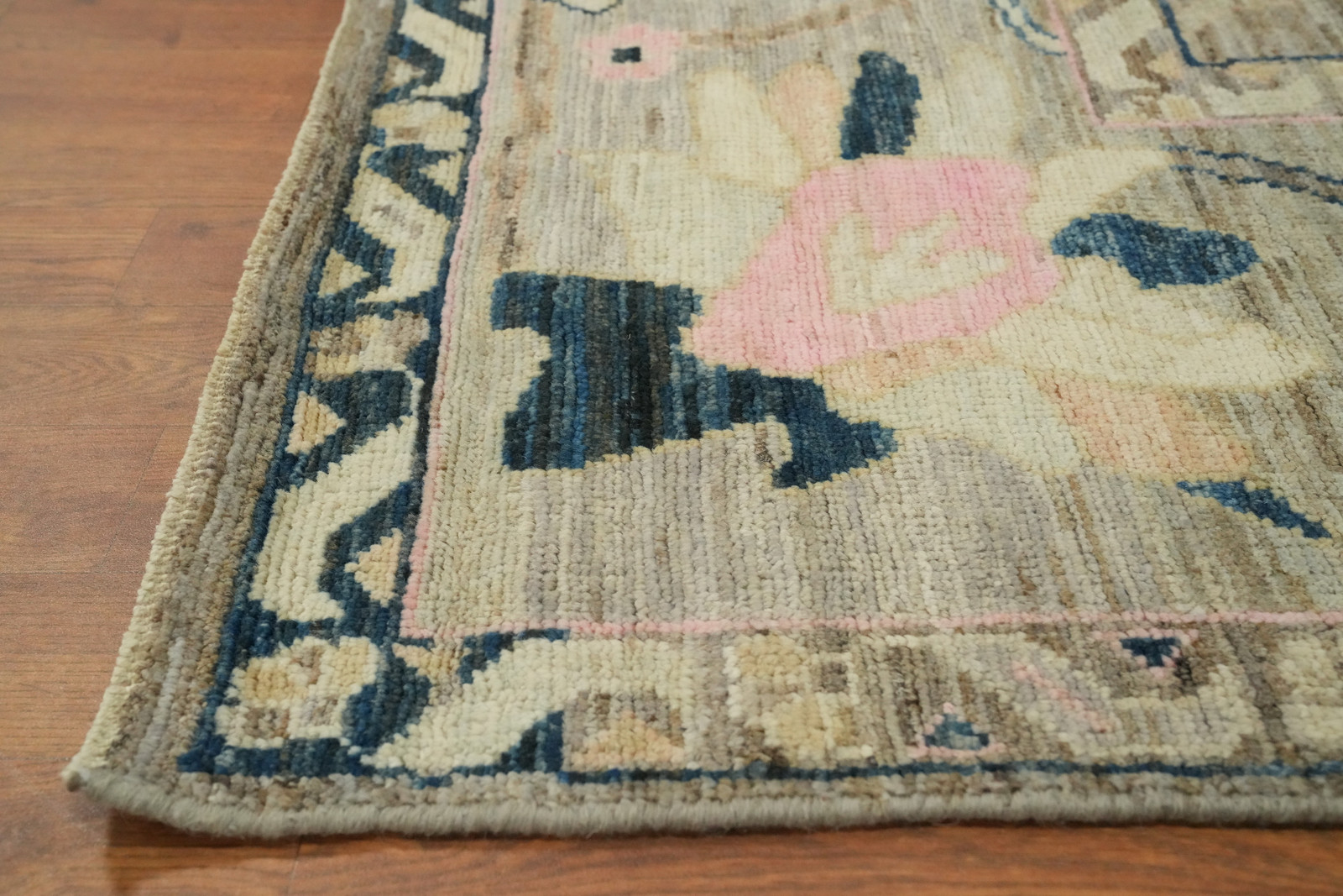 Handmade Grey Oushak Area Rug 8×10 Ft Vegetable Dye Wool Carpet Turkish Rug