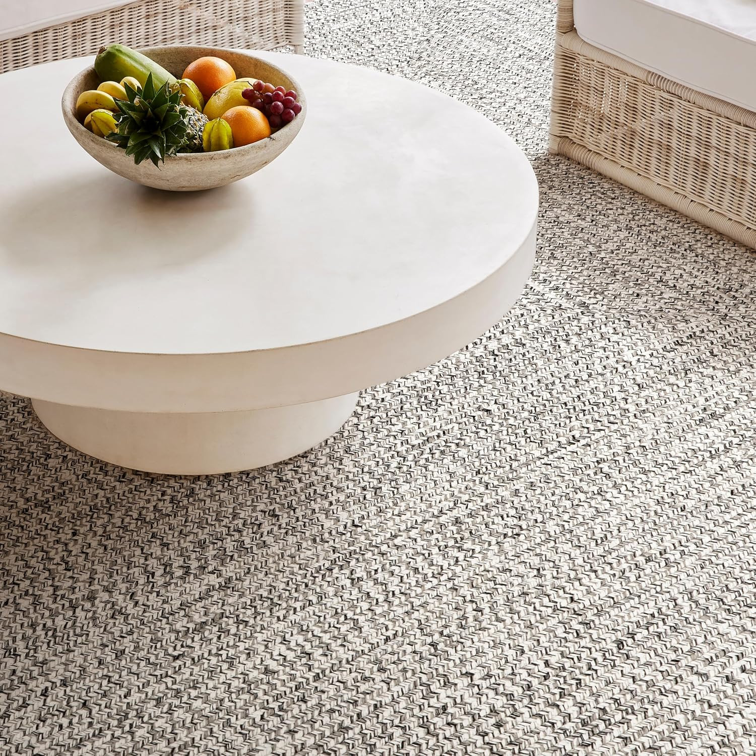 Wynn Salt and Pepper 2′ x 12′ Braided Indoor/Outdoor Rug – Pet-Friendly & Durabl