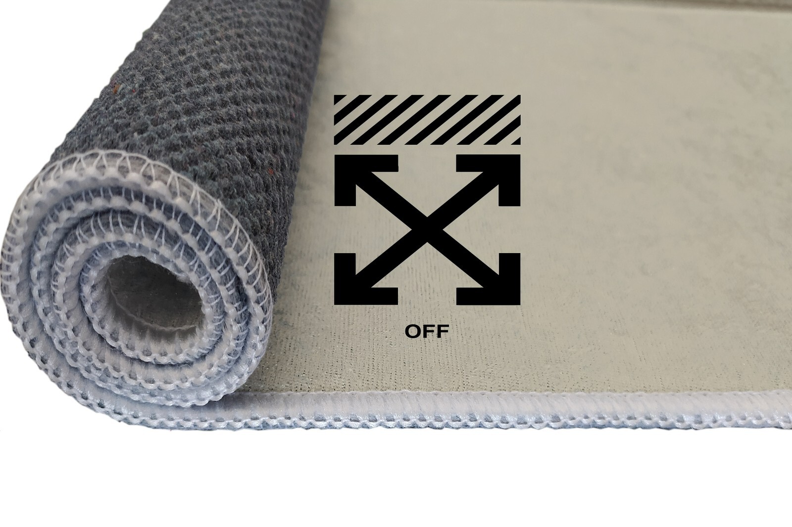 Off White, Offwhite, Street Fashion Decor Living Room Bedroom Shoes Mat Keep Off