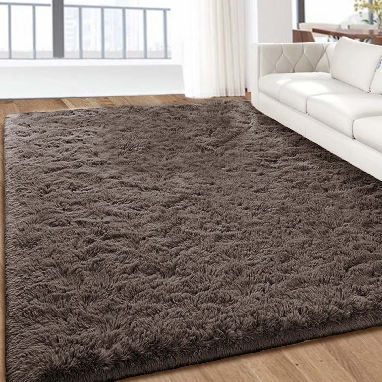 Shaggy Fluffy Area Rug Anti Skid Living Room Bedroom Carpet Ultra Soft Floor Mat