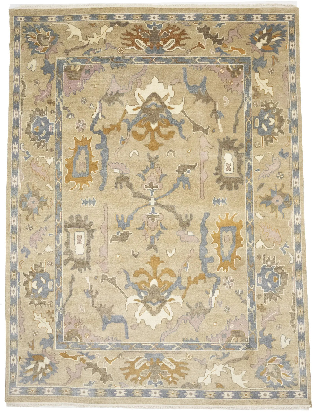 9X12 Handmade Floral Colorfast Oushak Chobi Oriental Area Rug Decor Carpet