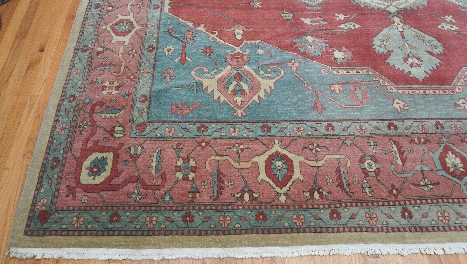 11’5″ x 13′ HERIZZ SERAPII HAND KNOTTED WOOL ROMANIAN ORIENTAL RUG EXCELLENT