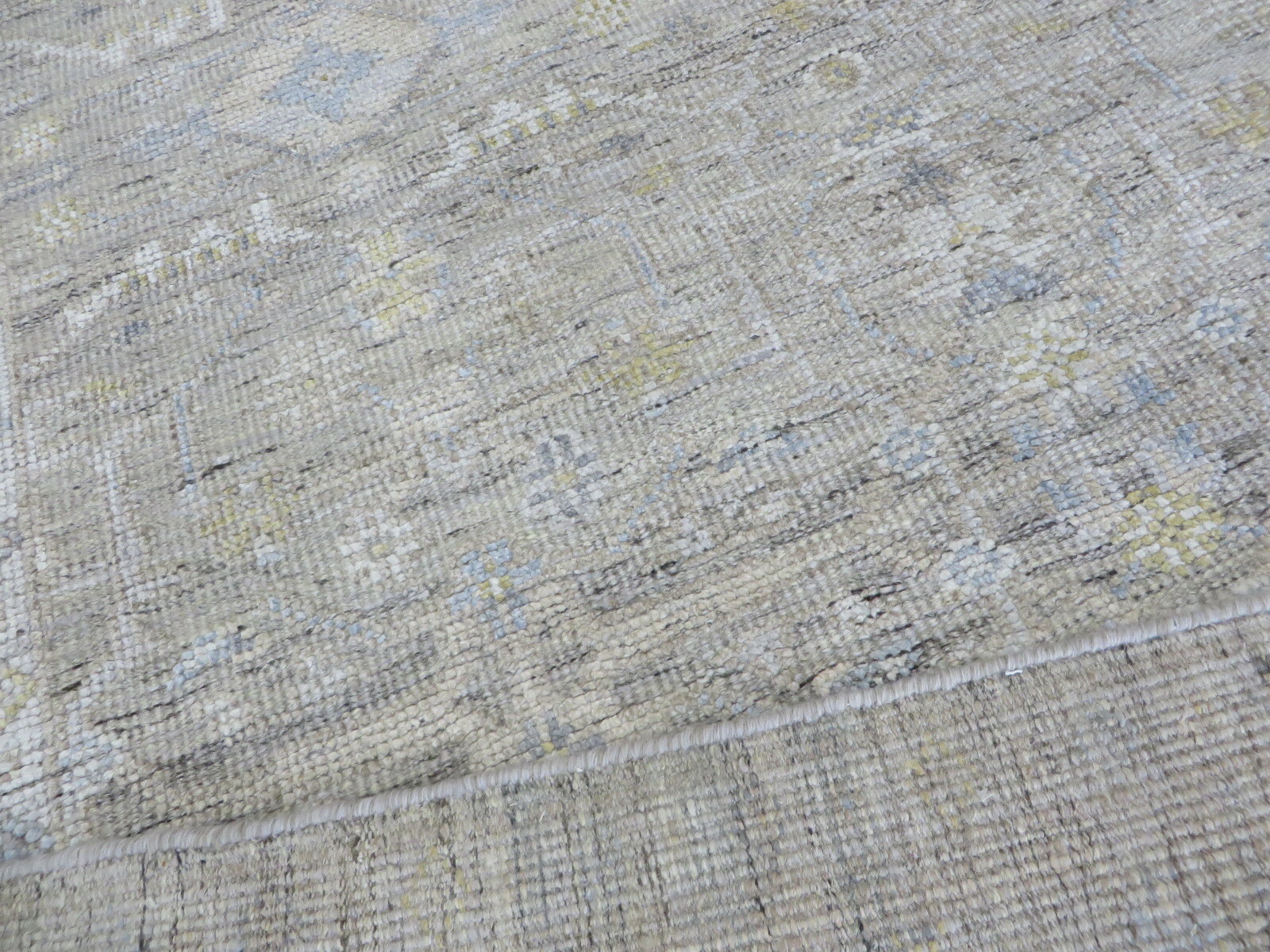 9’10 x 15’1 Hand Knotted Gray Wool & Silk Oushak Oriental Rug G12087