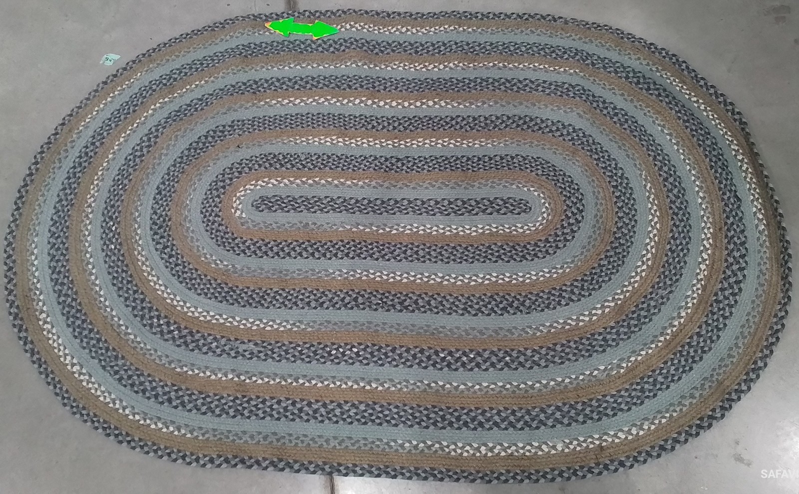 BLUE / GREY 4′-0″ x 6′-0″ Broken Thread Rug Reduced Price 1172799821 BRD257M-4OV