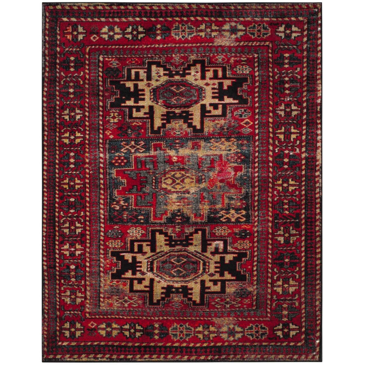 SAFAVIEH Vintage Hamadan VTH213A Red / Multi Rug