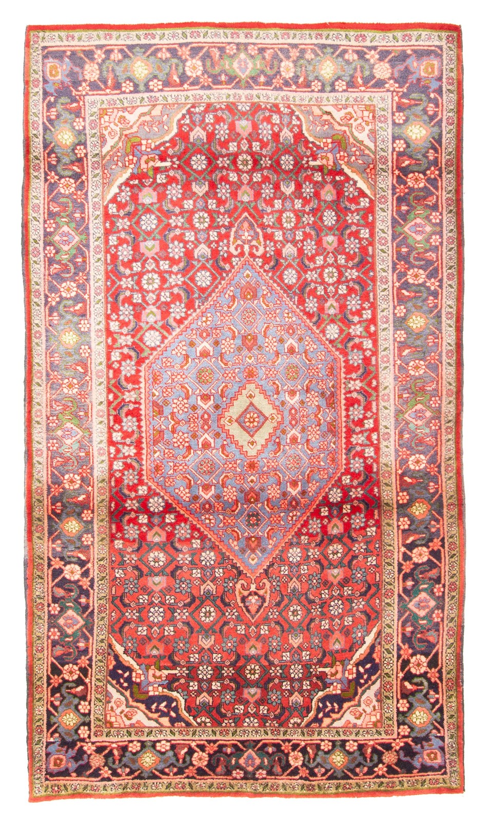 Traditional Vintage Hand-Knotted Area Rug 4’3″ x 7’7″ Oriental Wool Carpet