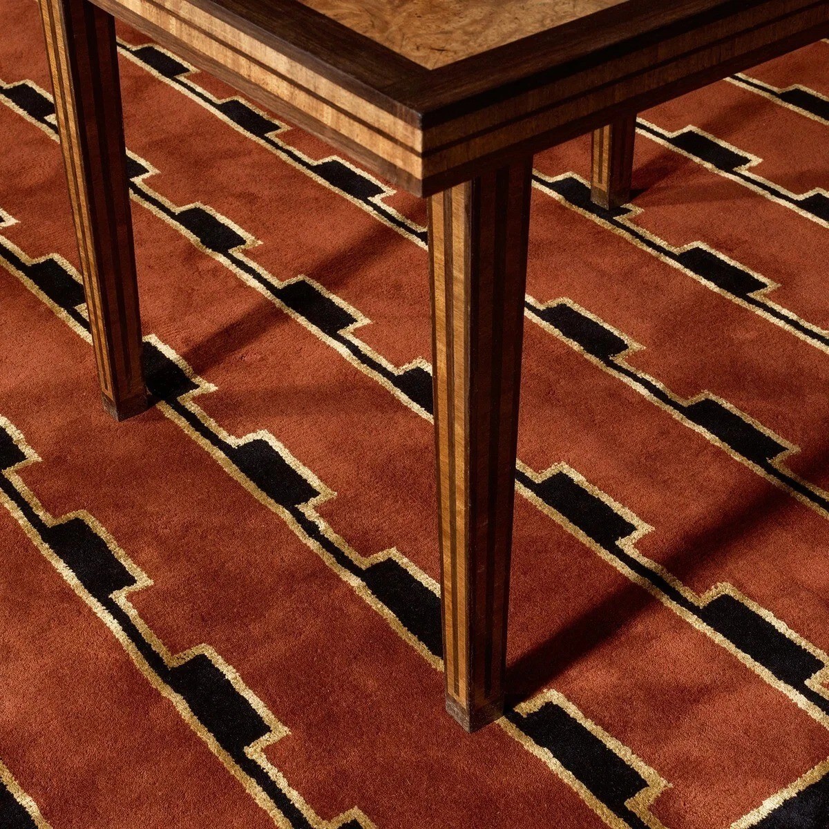 Hand Knotted Wool Rug 9×12 ft – Nordic Knots Design, Handmade Area Rug