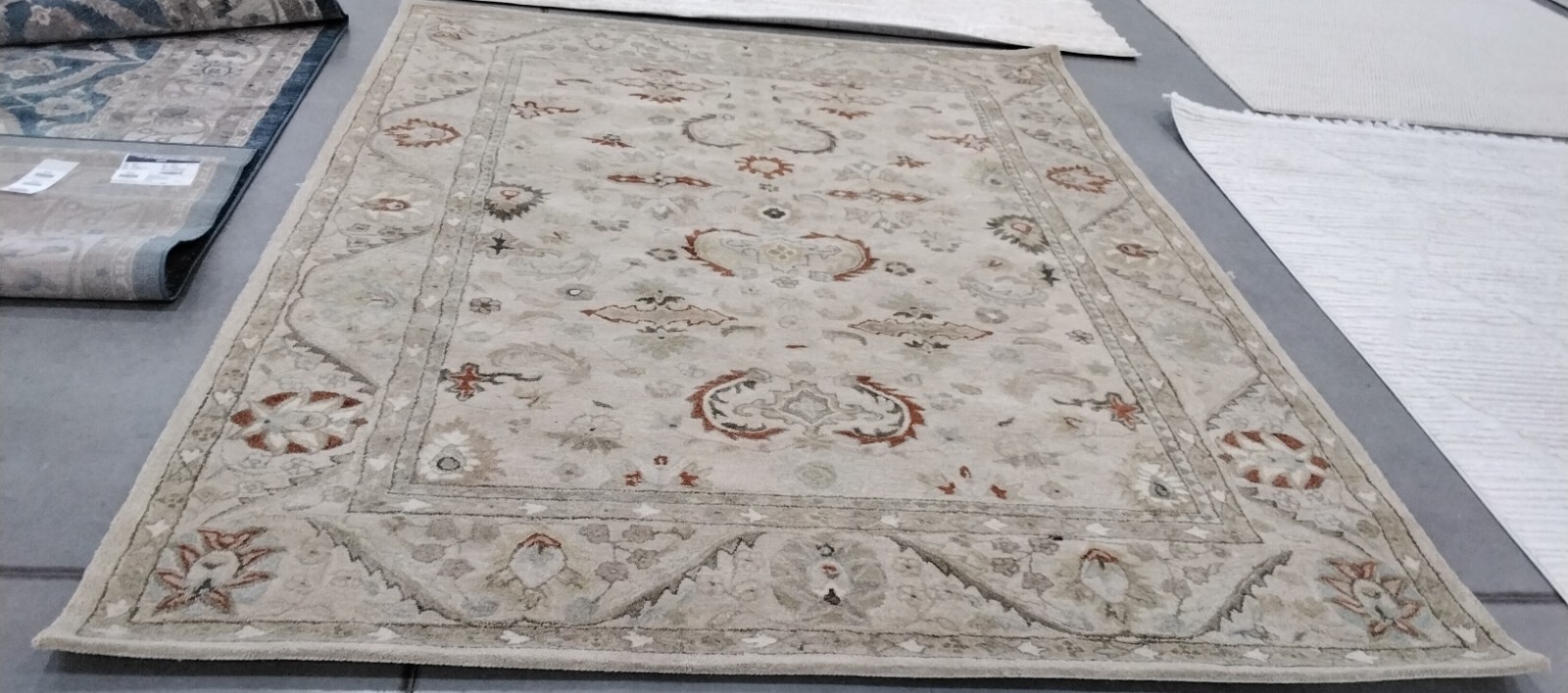 BEIGE / BEIGE 8′ X 10′ Back Stain Rug, Reduced Price 1172759426 AN570A-8
