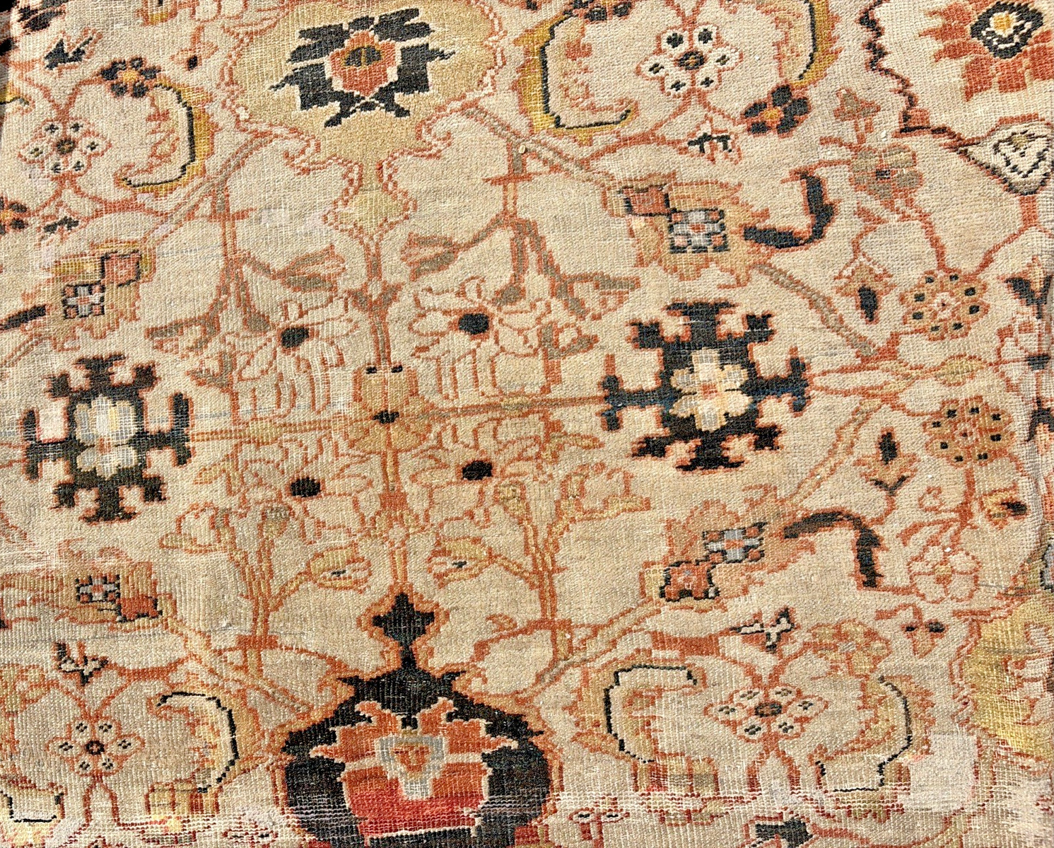 Auth: Mid 19th C Antique Sultanabbad Rare Mystical Art Beauty Sage 10×14