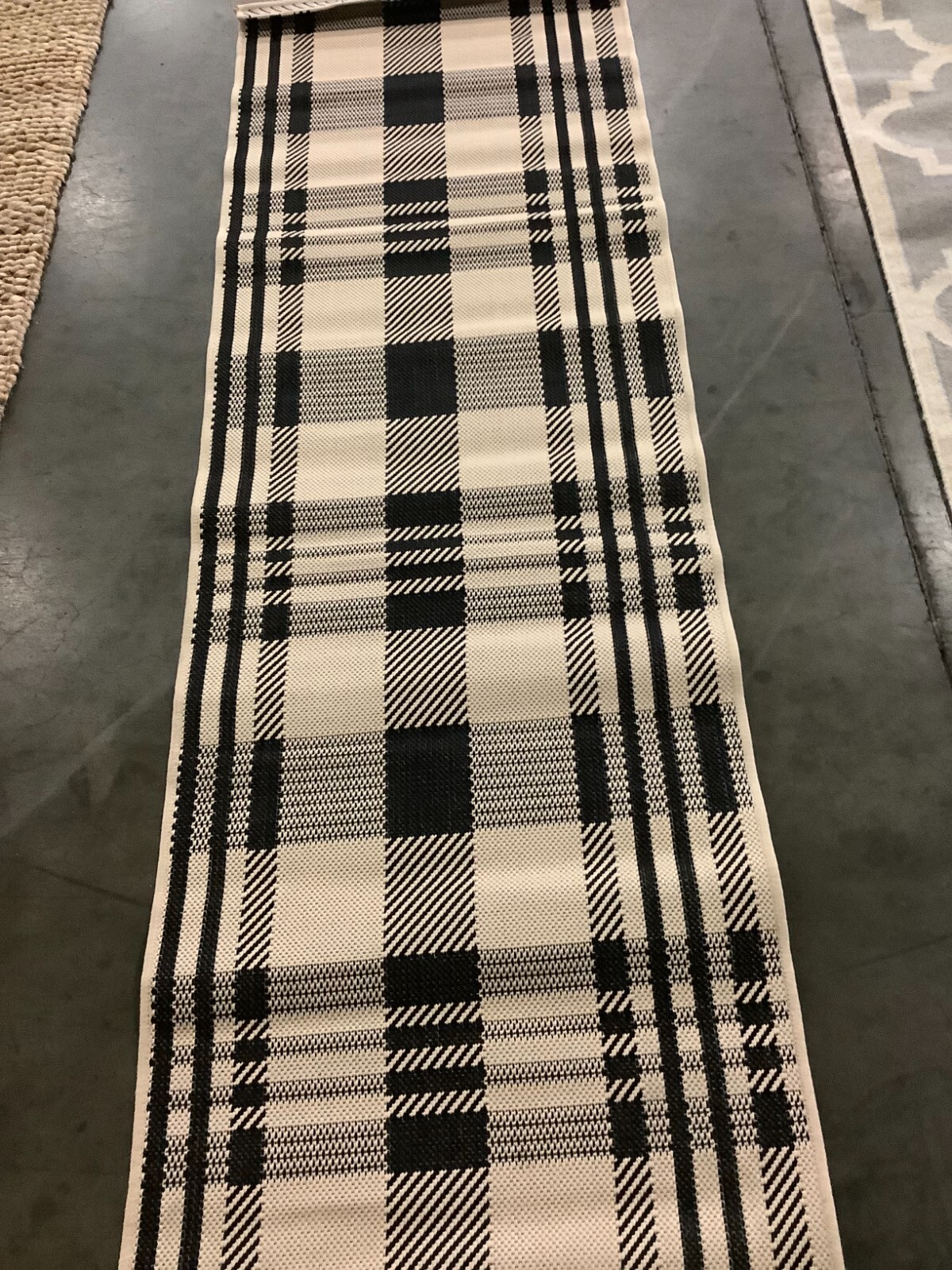 BLACK / BONE 2′-3″ x 8′-0″ Damaged Rug, Reduced Price 1172675954 CY6201-216-28