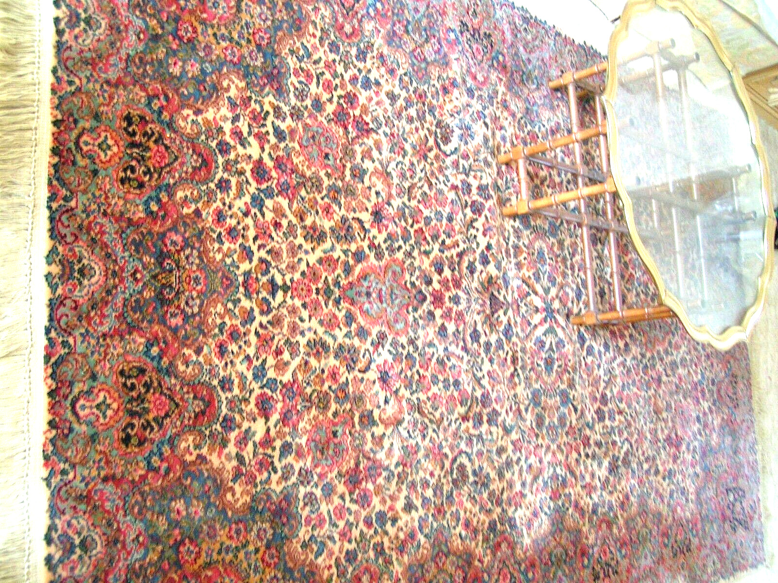 Vintage Karastan Rug Kirman Design 759 Pattern 5’9″x 9′ Great Condition