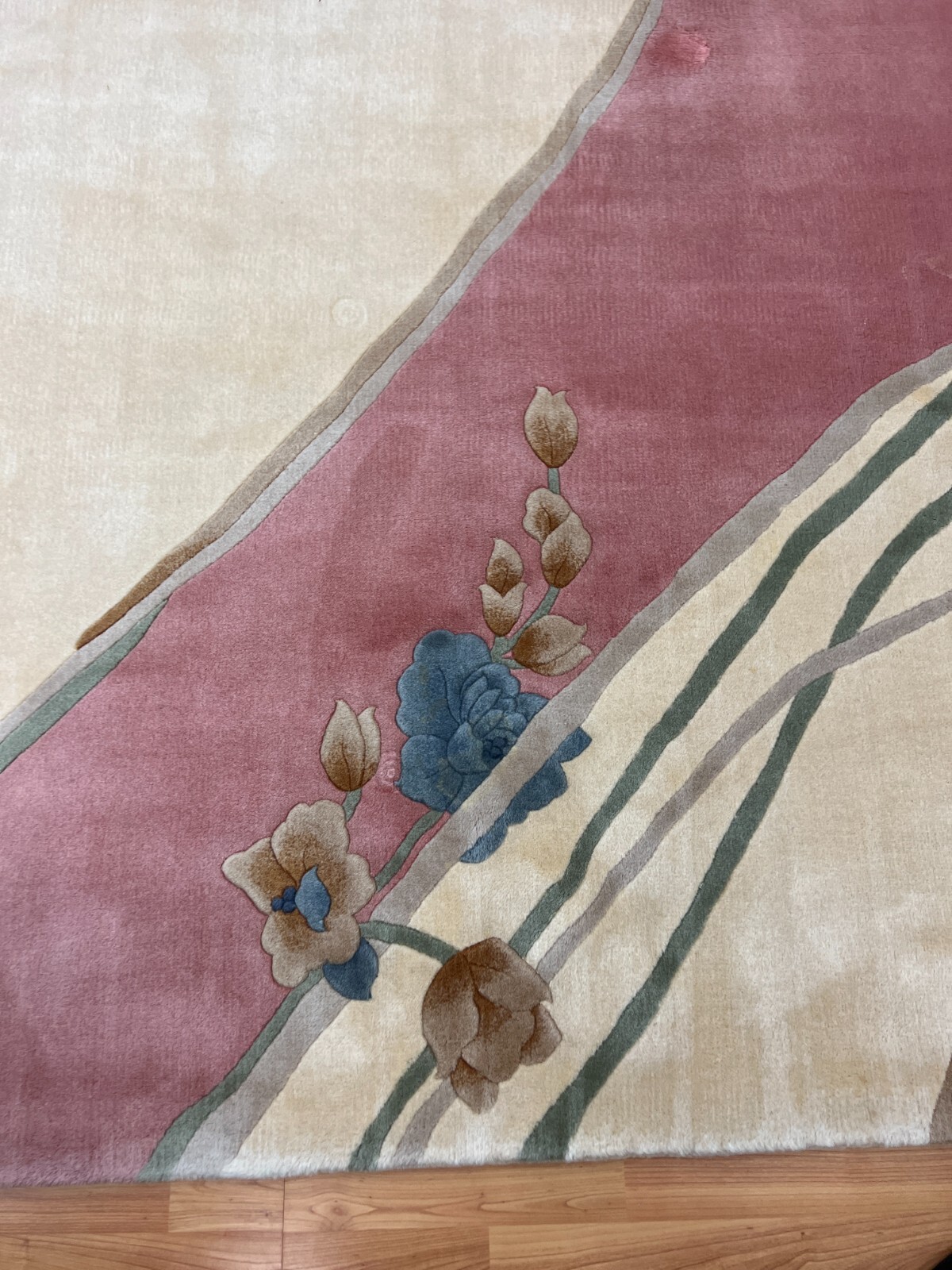 8′ x 10′ Chinese Art Deco Oriental Rug – Full Pile – Hand Made – 100% Wool