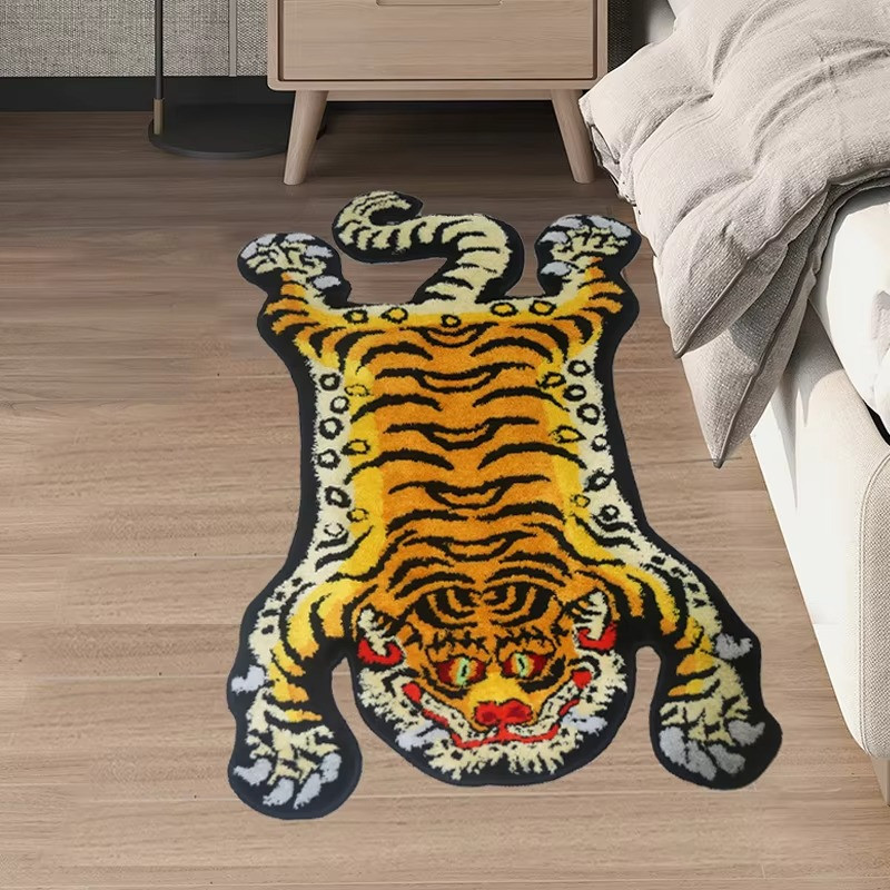 140x200cm Indoor Tiger Rug Large Carpet