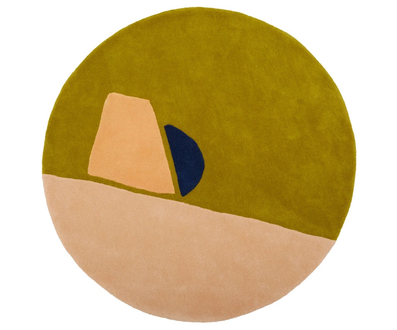 Circle Hand – Tufted Hand Made Modern 100%Wool Oushak Turkish Custom Area Rug