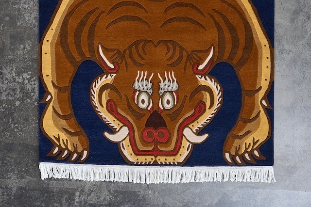3×5 ft Classic Tibetan Tiger Rug – Tufted 100% Wool Animal Print Area Carpet