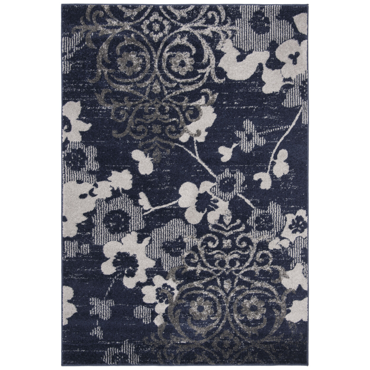 SAFAVIEH Adirondack Collection ADR114N Navy / Silver Rug