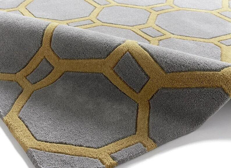Latest modern Area Rugs Yellow Hand Tufted Living Room Dining Room bedroom hall