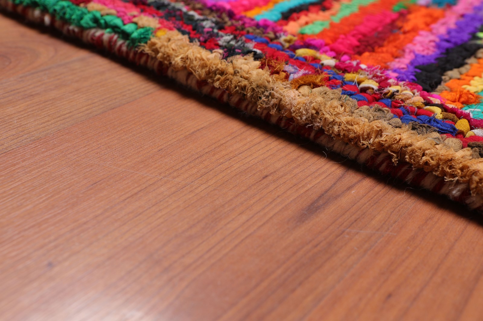 4′ x 6′ Handmade Abstract 100% Cotton Oriental Area Rug 4×6 Boho Modern Pink