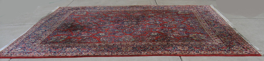 Antique Room Size Sarouk Oriental Rug Carpet 8’8″ x 11’10 Perfect
