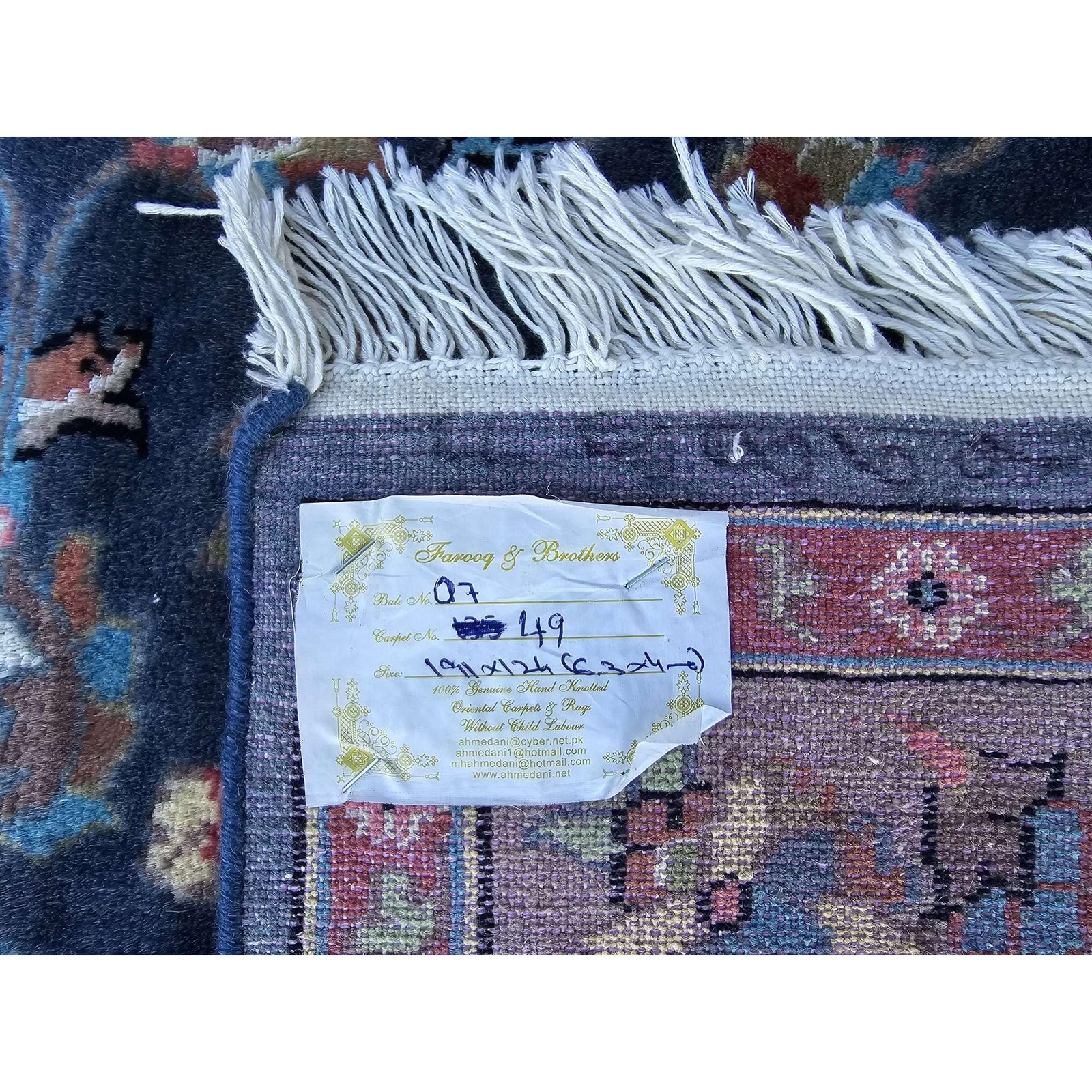 Area Rug Grey Floral Medallion Wool Silk Hand Knotted Indoor Carpet (6.3 x 4)’