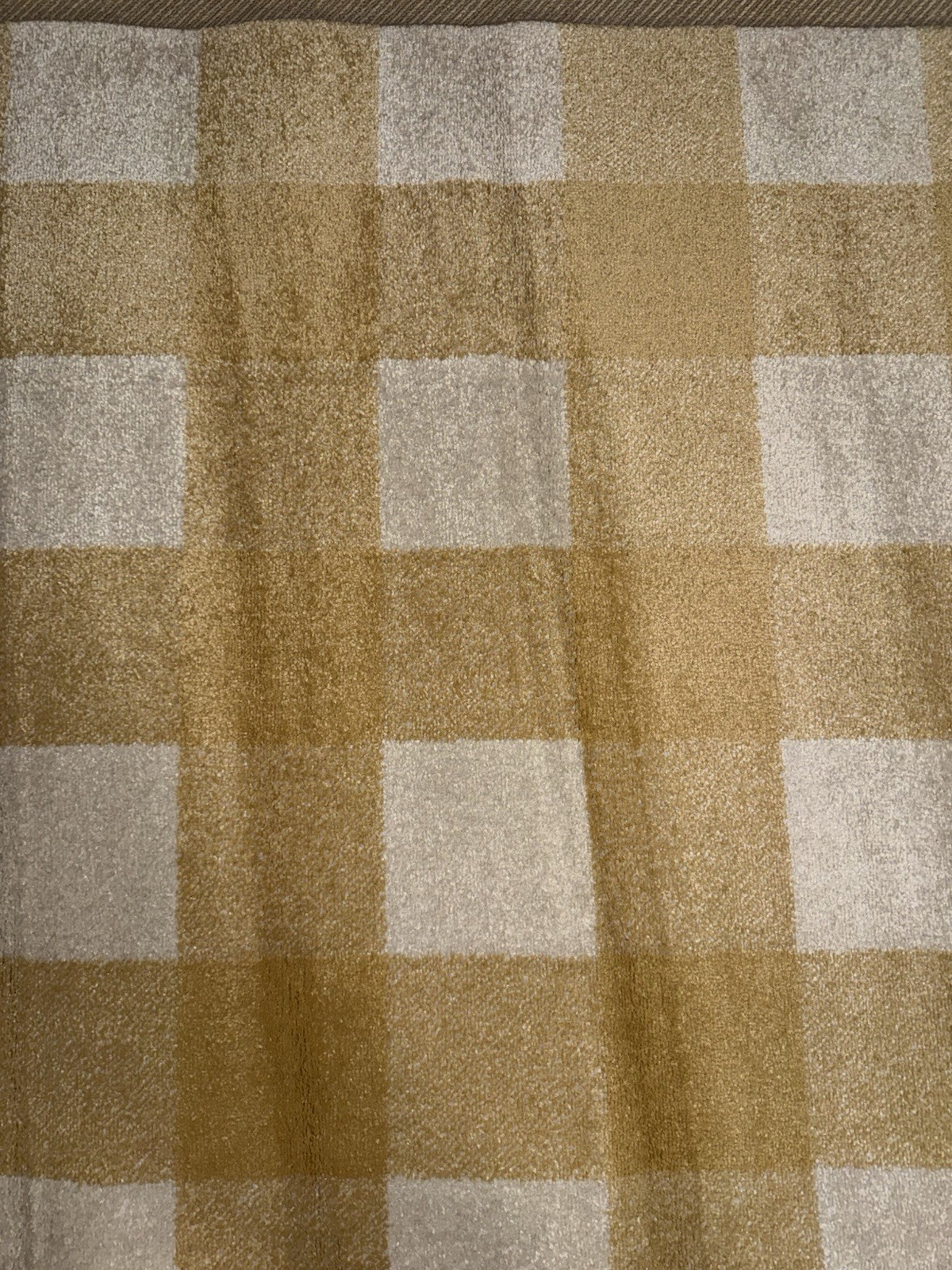 BALTU.O URBAN Beige/White Check Area Rug 240x305cm Tufted PP OEKO-TEX