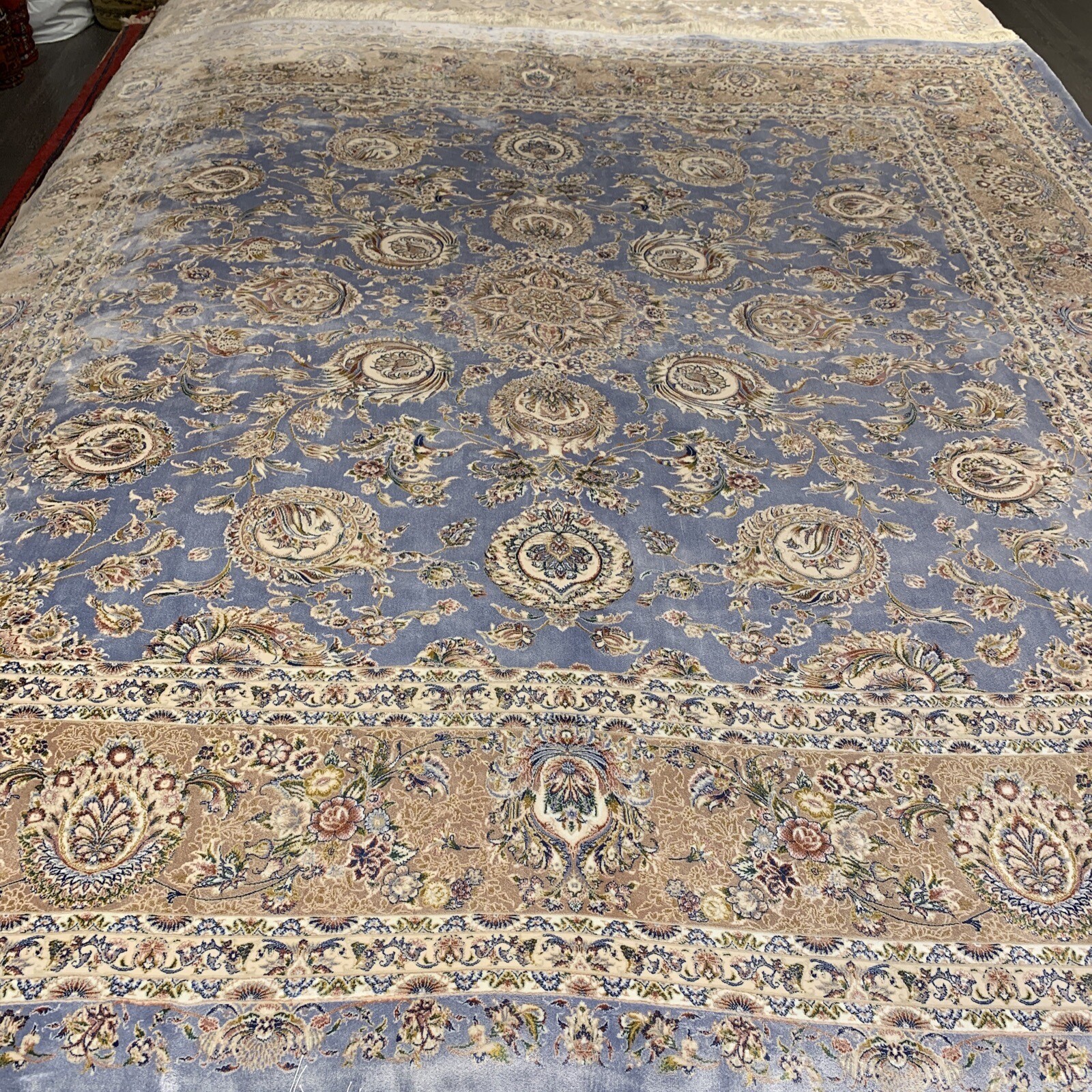 SUPER ORIENTAL PERSIANN MACHINE MADE BAMBOO SILK RUG 6’ 7” X 6’ 4” SKU # C18001