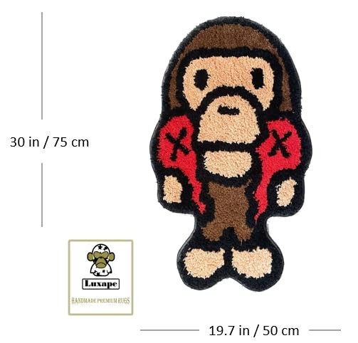 Baby Milo BAPE Rug – X Kawed decor – Handmade & Premium- 30in W * 20in L (75*…