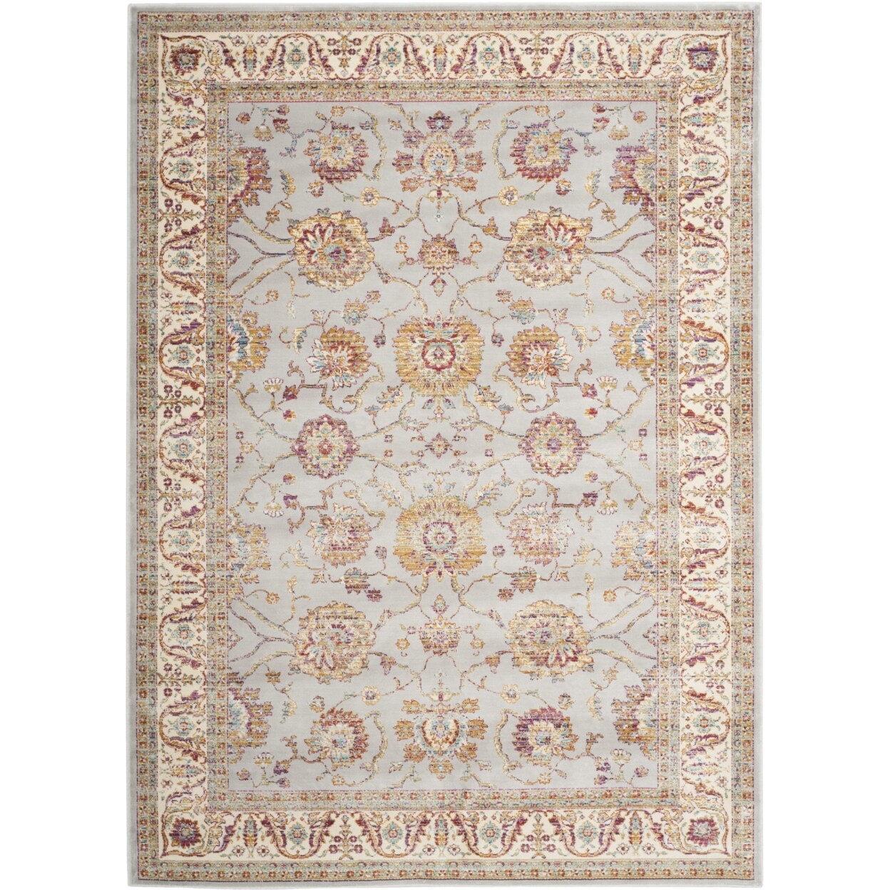 SAFAVIEH Sevilla SEV811F Silver / Ivory Rug