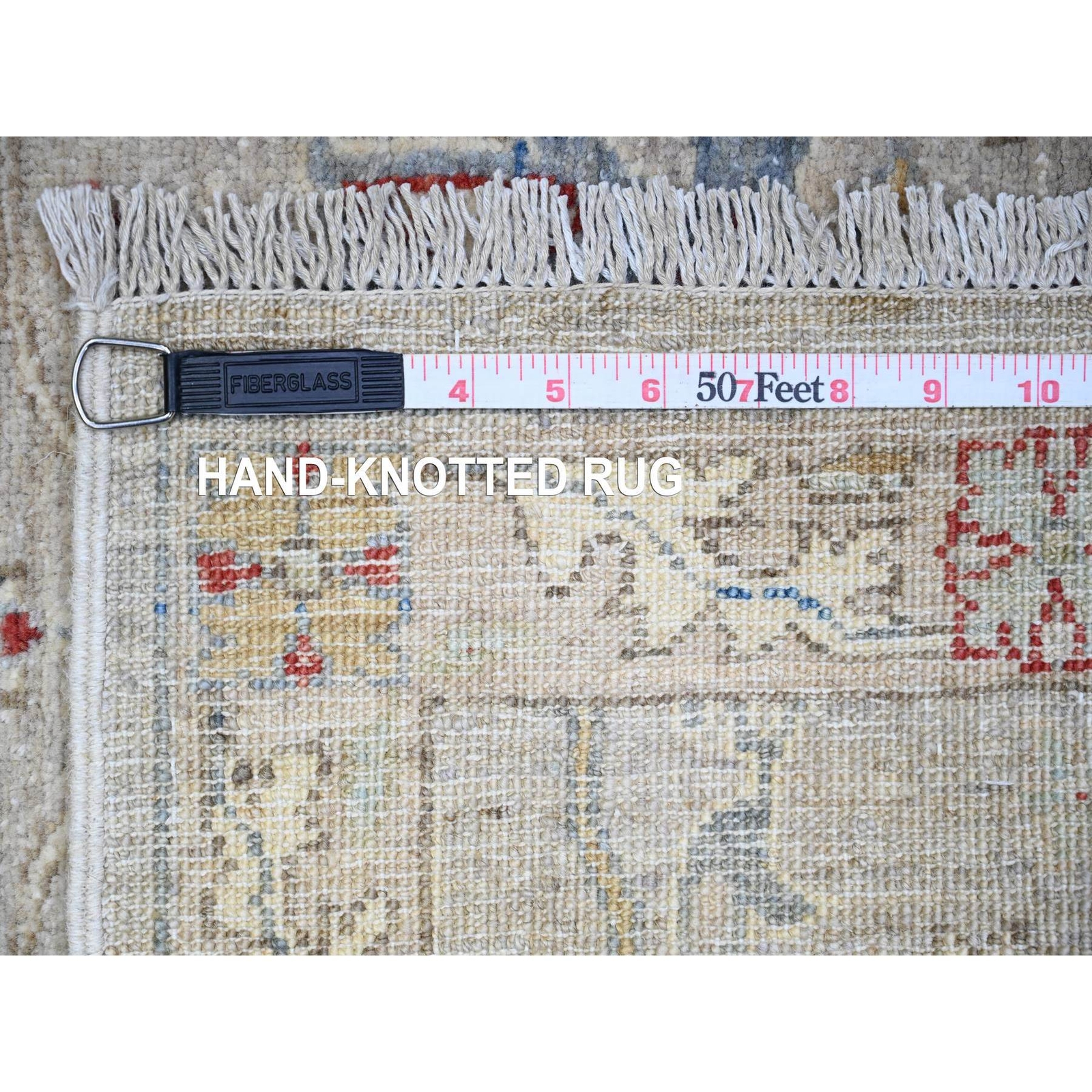 3’1″x5′ Goose Gray Bidjar Garus Design Organic Wool Hand Knotted Rug R74969
