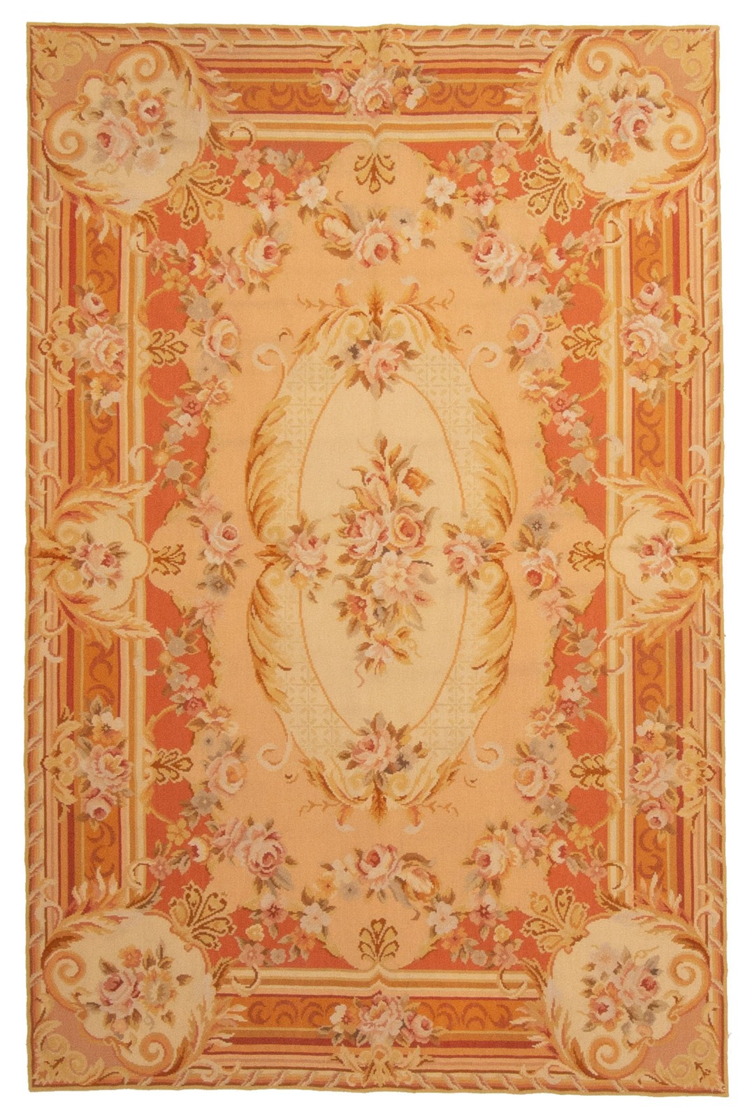 Vintage Hand Woven Area Rug 4’0″ x 6’0″ Traditional Wool Oriental Carpet