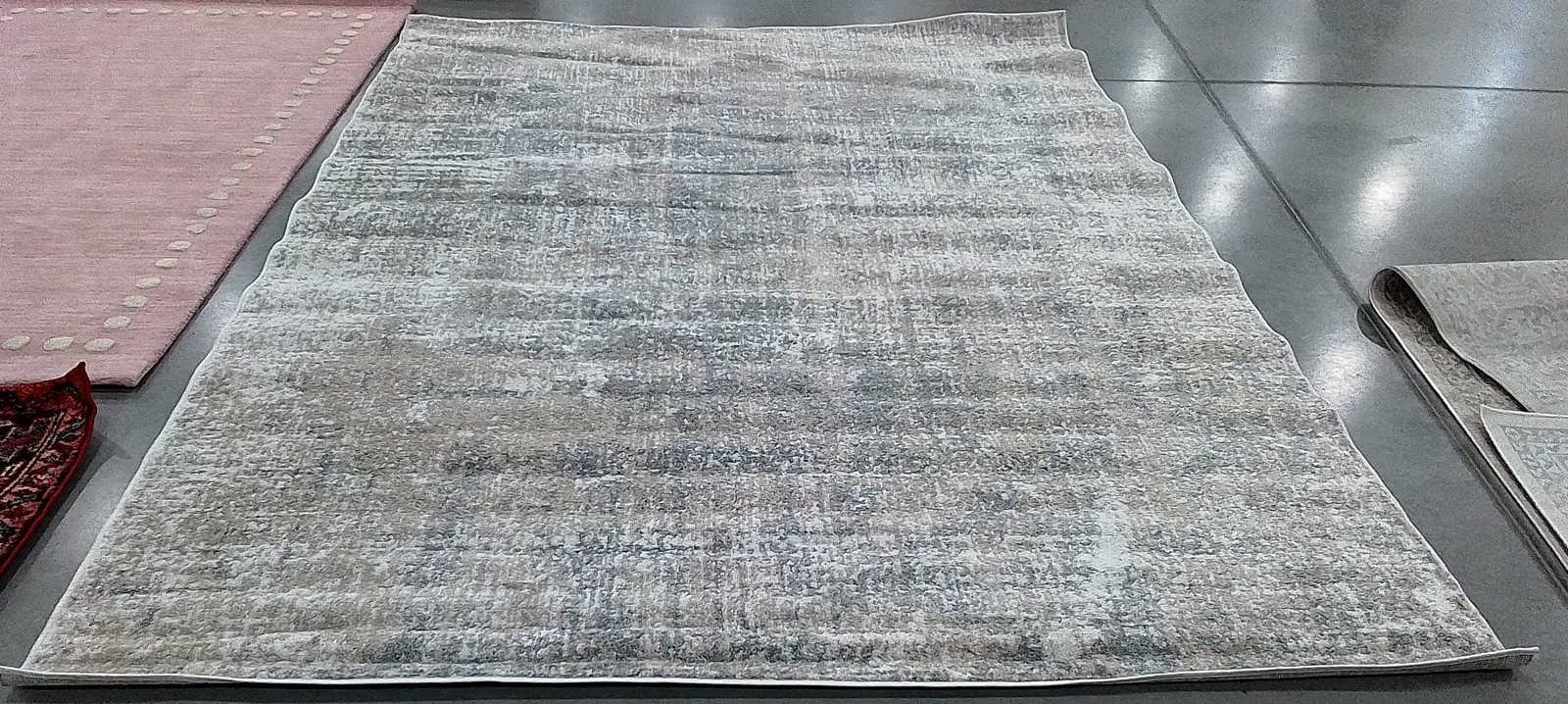BEIGE / SLATE 8′-0″ x 10′-0″ Back Stain Rug, Reduced Price 1172793350 ADR207B-8