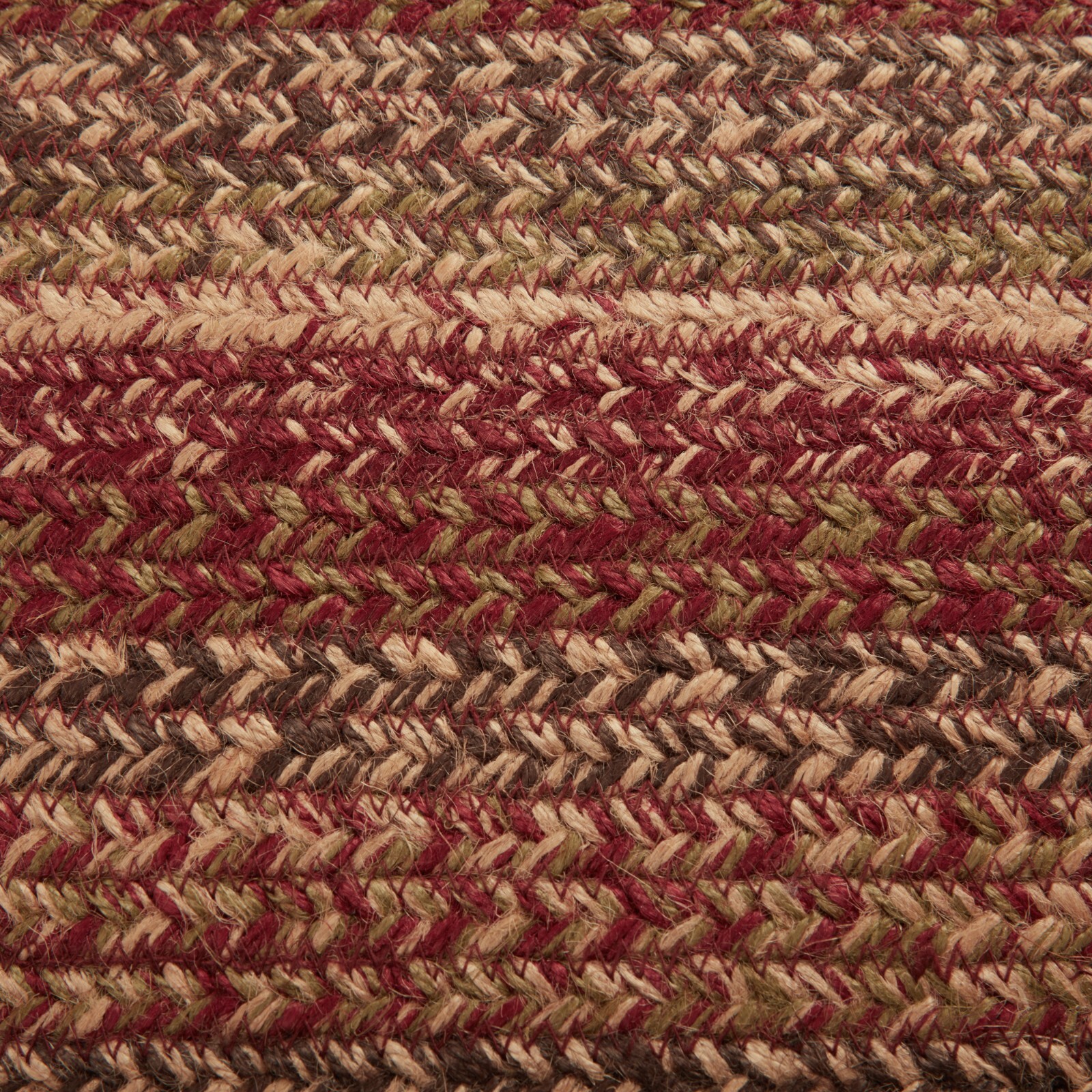 Cider Mill Jute Rectangle Braided Area Rug 20×30 Country Primitive Burgundy